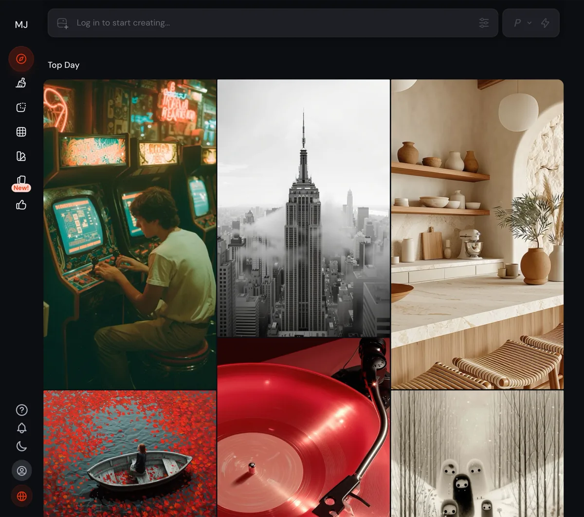 Midjourney - gallery of AI-generated images