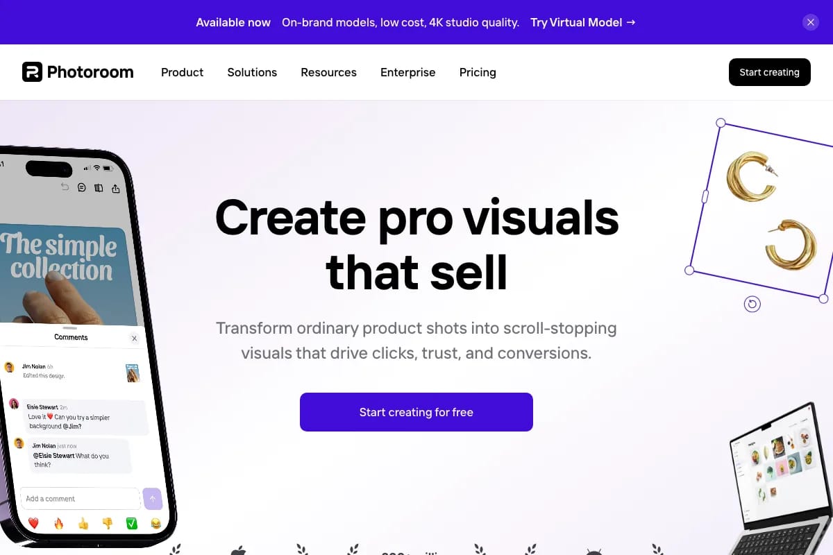 Photoroom Virtual Model - AI-generated fashion models for product photos