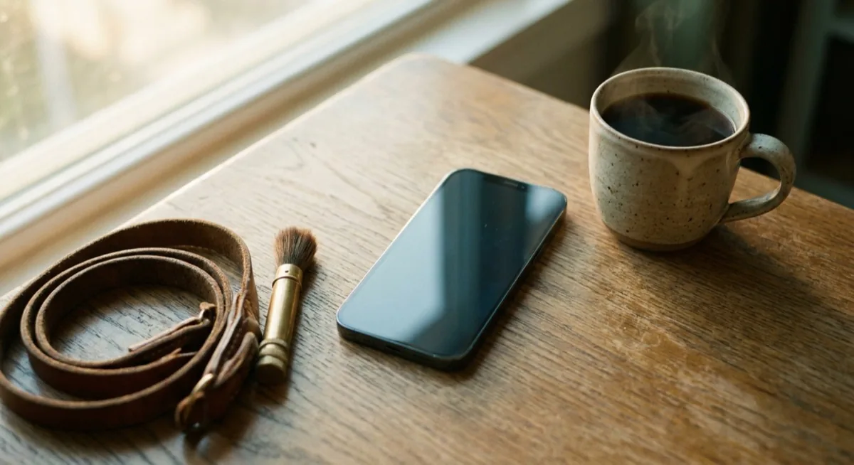 Modern flagship smartphone ready for mobile product photography 2026