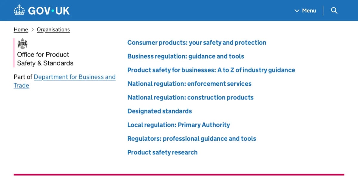UK Office for Product Safety and Standards 2026 - DBT regulator for British online sellers