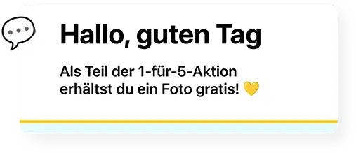 Nachricht – Sie erhalten ein kostenloses Detail