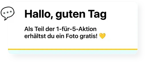 Nachricht – Sie erhalten ein kostenloses Detail