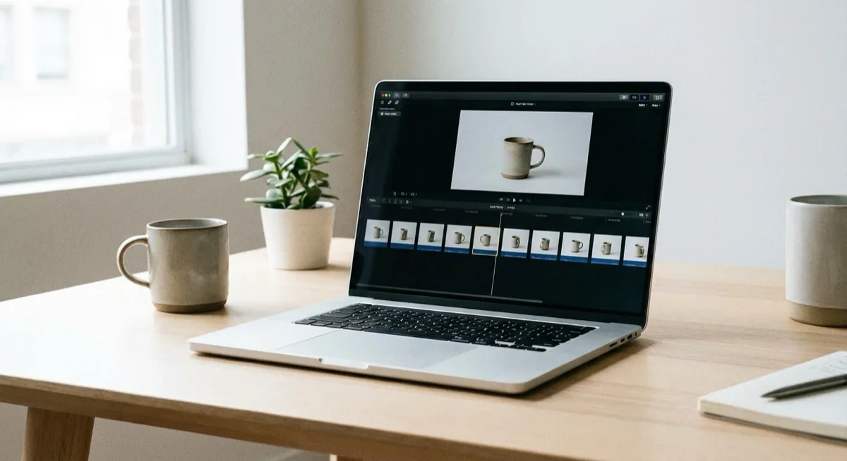Fotografia produktowa 360 stopni - jak zrobić zdjęcia obrotowe za 30 PLN, Zdjęcie 15 fotografia 360 - eksport klatek z wideo na laptopie w programie do edycji