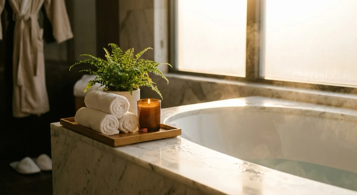 Home Staging UK 2026: Sell Your Property Faster (Complete Guide), Zdjęcie 8 Home staging bathroom - spa effect, clean interior and professional preparation