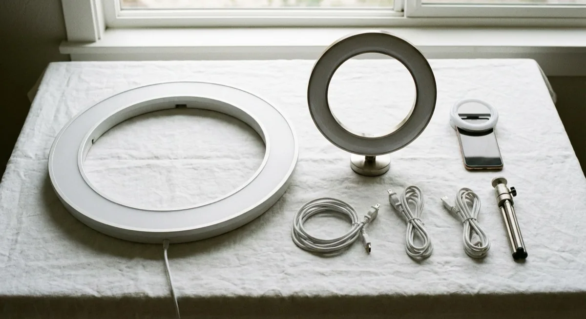 ring light sizes - comparison of 10, 14 and 18 inch models