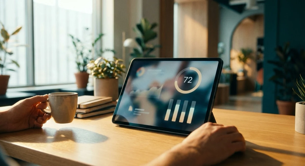 Social Selling Index - LinkedIn dashboard showing SSI score and 4 pillars