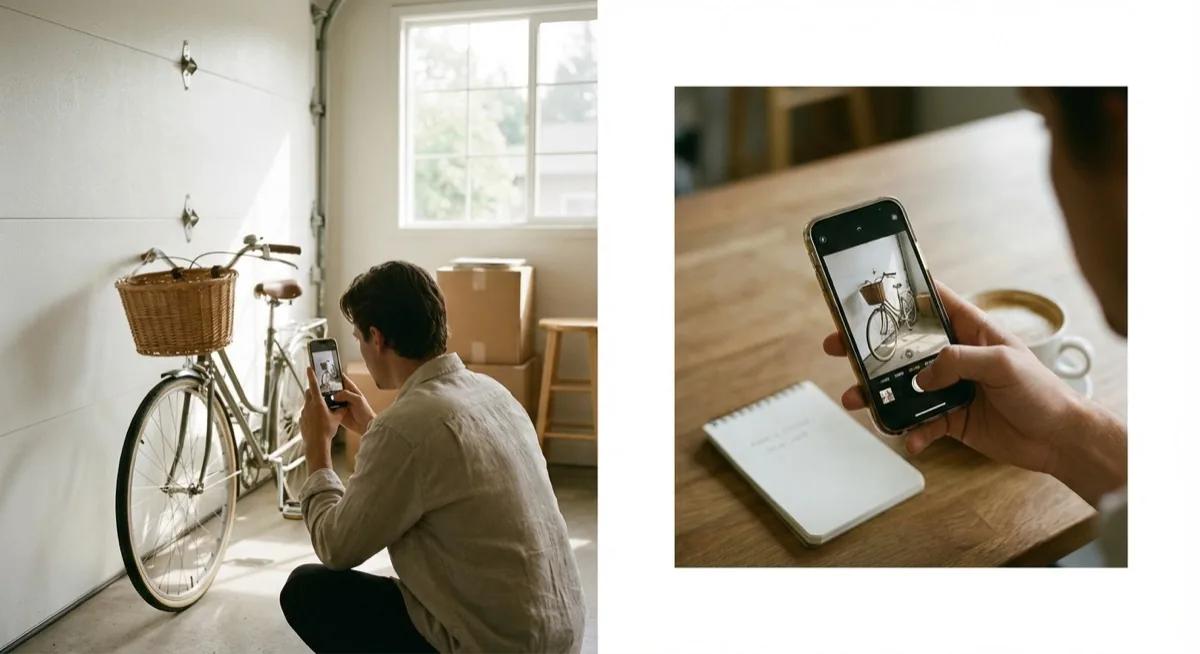 Zdjęcia na OLX - fotografowanie przedmiotu telefonem