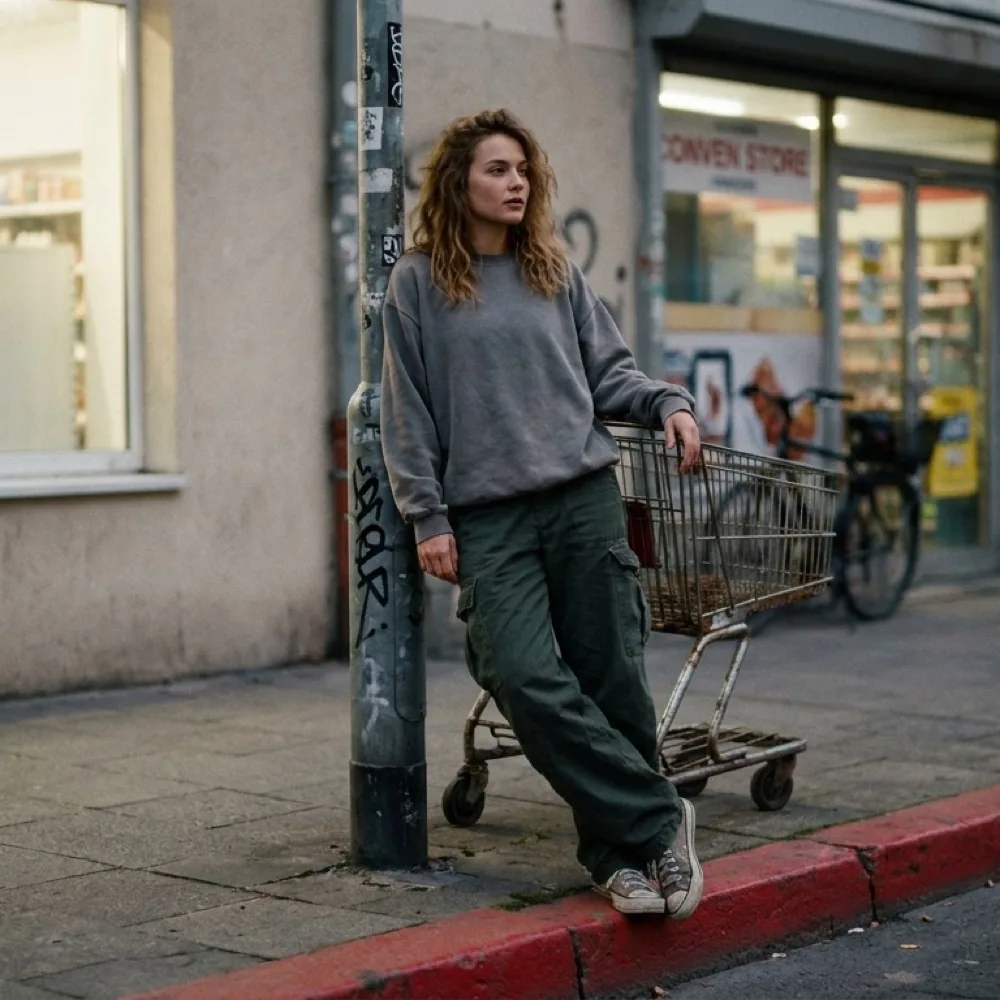 Zdjęcie profilowe w streetwearze lat 90.